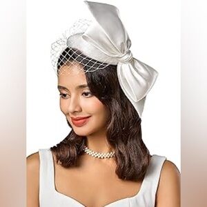 BABEYOND Pill Box hat with Bow